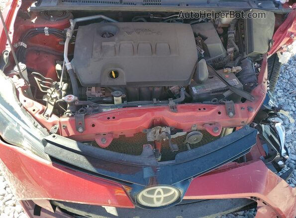 2T1BURHE0JC120938 2018 TOYOTA COROLLA Red უკანა სალონის ხედი