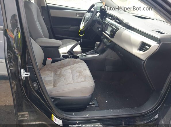 2T1BURHE1GC618963 2016 TOYOTA COROLLA Black Вид салону спереду