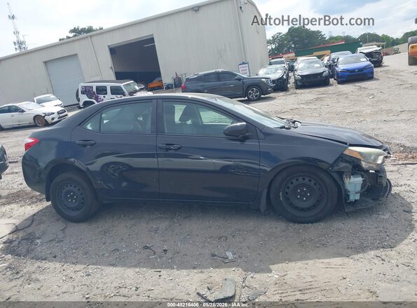 2T1BURHE1GC618963 2016 TOYOTA COROLLA Black Вид задньої частини салону