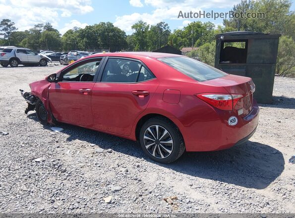 2T1BURHE1GC626836 2016 TOYOTA COROLLA Red 