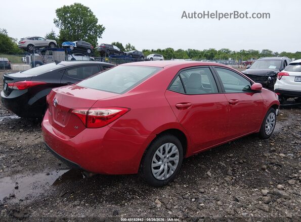 2T1BURHE1JC015373 2018 TOYOTA COROLLA Red 