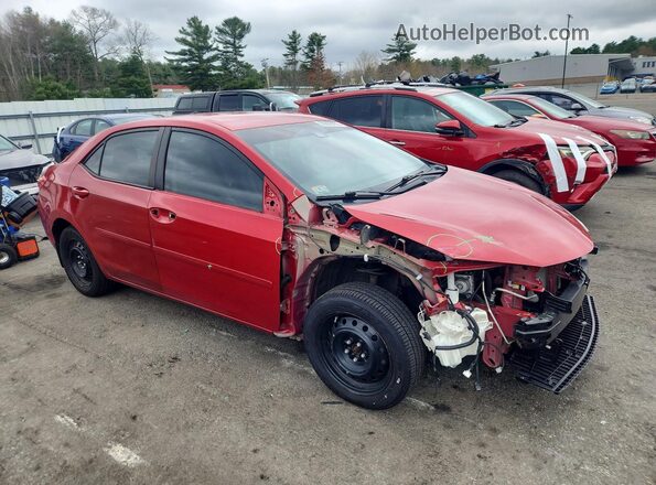 2T1BURHE1KC196671 2019 TOYOTA COROLLA Red Առջևի աջ