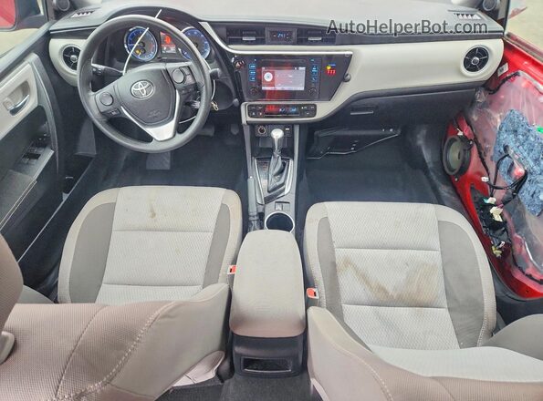 2T1BURHE1KC196671 2019 TOYOTA COROLLA Red Առջևի վահանակի տեսք