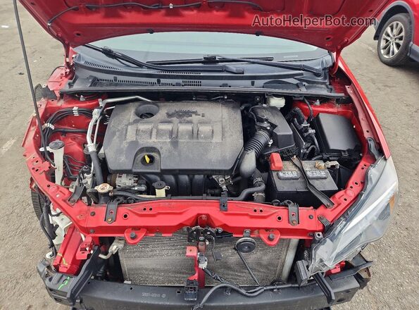 2T1BURHE1KC196671 2019 TOYOTA COROLLA Red Սալոնի հետևի տեսք
