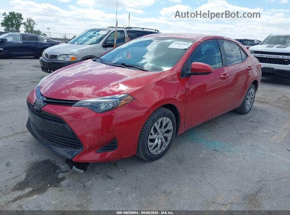 2T1BURHE1KC202856 2019 TOYOTA LL Red 