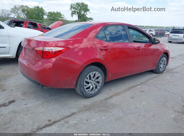 2T1BURHE1KC202856 2019 TOYOTA LL Red 
