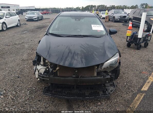 2T1BURHE1KC212822 2019 TOYOTA COROLLA Dark Blue Вид задней части салона