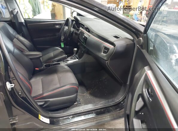 2T1BURHE2GC584791 2016 TOYOTA COROLLA Black Вид салону спереду
