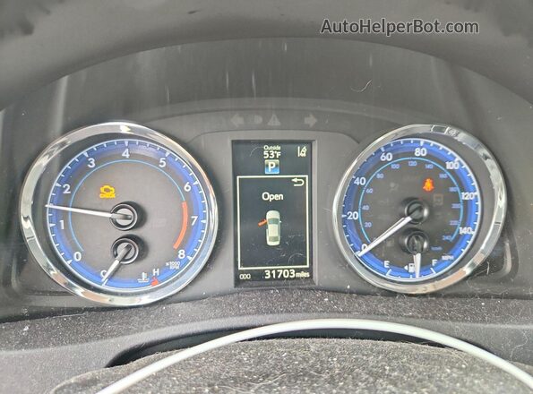 2T1BURHE2JC058734 2018 TOYOTA COROLLA White ხელსაწყოთა პანელის ხედი