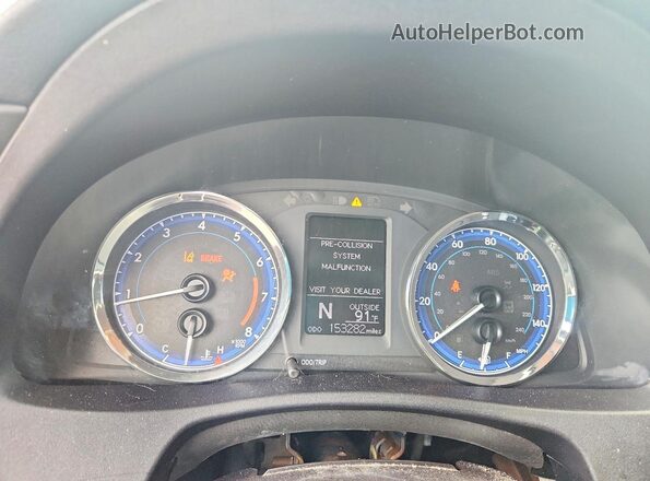 2T1BURHE2KC142277 2019 TOYOTA LL Red ხელსაწყოთა პანელის ხედი