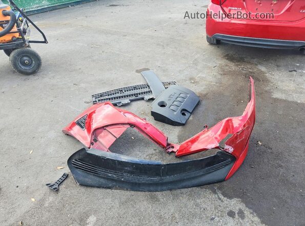 2T1BURHE2KC142277 2019 TOYOTA LL Red ძრავის განყოფილების ხედი