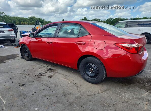 2T1BURHE2KC142277 2019 TOYOTA LL Red უკანა მარცხენა