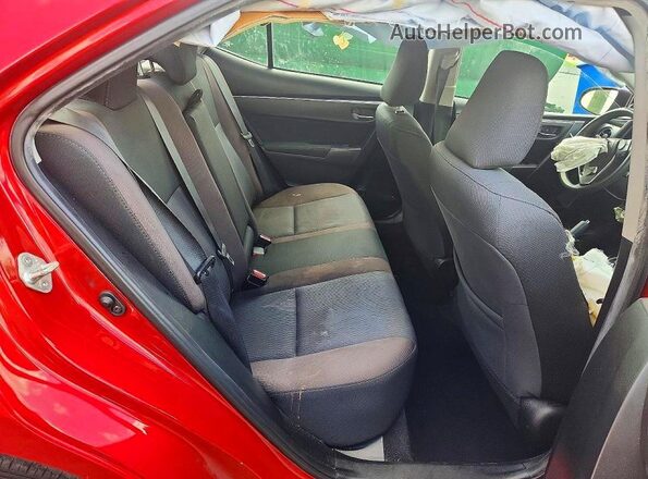 2T1BURHE2KC142277 2019 TOYOTA LL Red უკანა სავარძლების ხედი