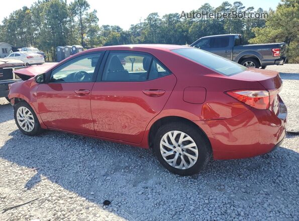 2T1BURHE2KC182858 2019 TOYOTA COROLLA Red 