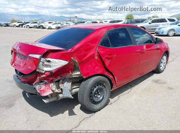 2T1BURHE3GC684673 2016 TOYOTA LL Red Trasero derecho