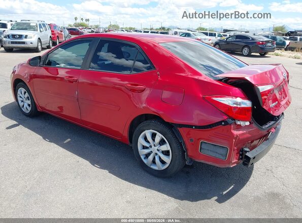 2T1BURHE3GC684673 2016 TOYOTA LL Red Trasero izquierdo