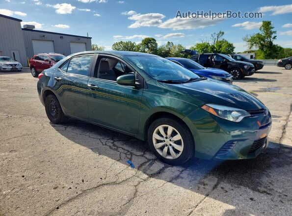 2T1BURHE3GC693437 2016 TOYOTA COROLLA Green 