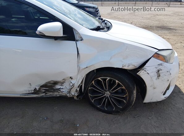 2T1BURHE3GC739624 2016 TOYOTA COROLLA White Вид спереду