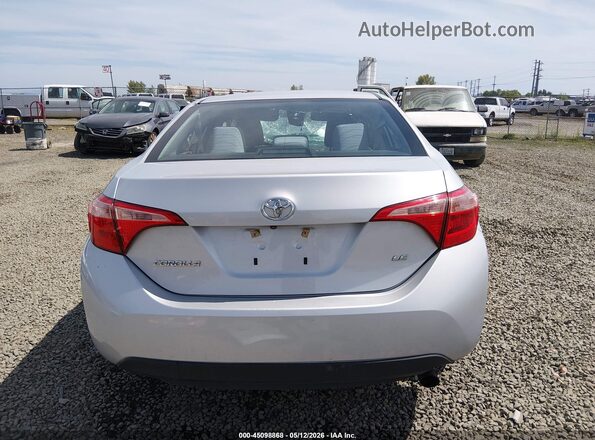 2T1BURHE3JC041425 2018 TOYOTA LL Silver 