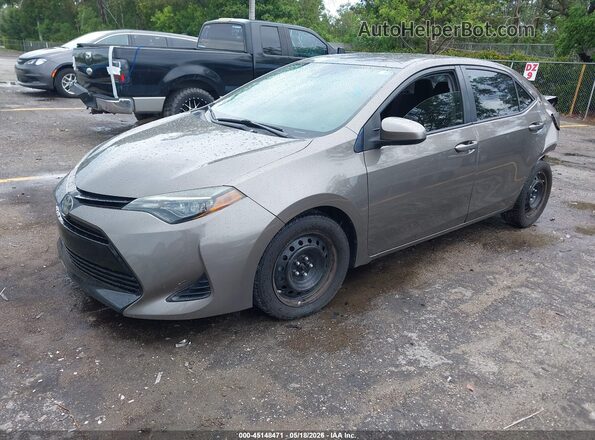 2T1BURHE3KC220730 2019 TOYOTA COROLLA Бежевый Передняя левая четверть