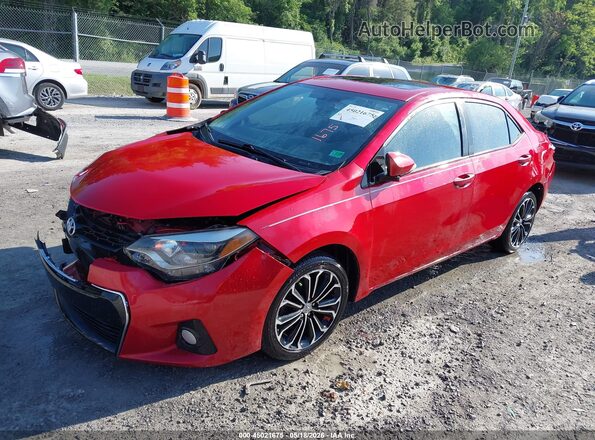 2T1BURHE4GC552053 2016 TOYOTA COROLLA Red Vista tres cuartos delantera izquierda