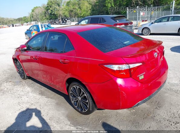 2T1BURHE4GC552053 2016 TOYOTA COROLLA Red Trasero izquierdo