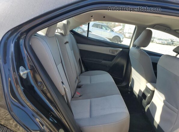 2T1BURHE4GC695519 2016 TOYOTA COROLLA Black Вид задніх сидінь