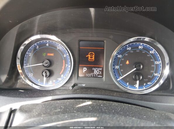 2T1BURHE4HC825171 2017 TOYOTA LL Silver Вид задніх сидінь