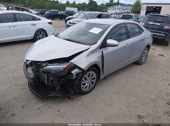 2T1BURHE4JC991129 2018 TOYOTA COROLLA Silver წინა მარცხენა ხედი სამი მეოთხედიდან