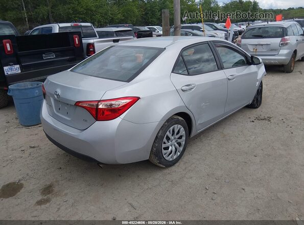 2T1BURHE4JC991129 2018 TOYOTA COROLLA Silver უკანა მარჯვენა