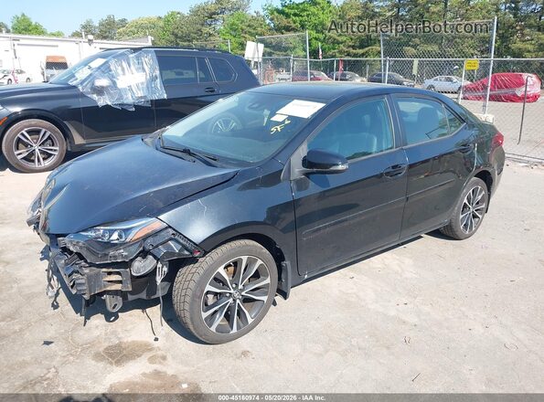 2T1BURHE4KC186328 2019 TOYOTA COROLLA Black Front left