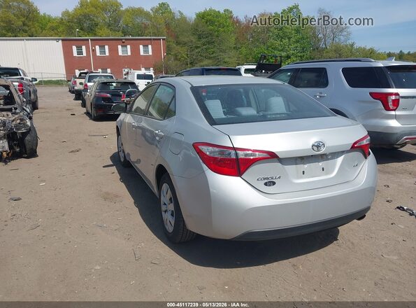 2T1BURHE5GC488959 2016 TOYOTA COROLLA Silver Հետևի ձախ