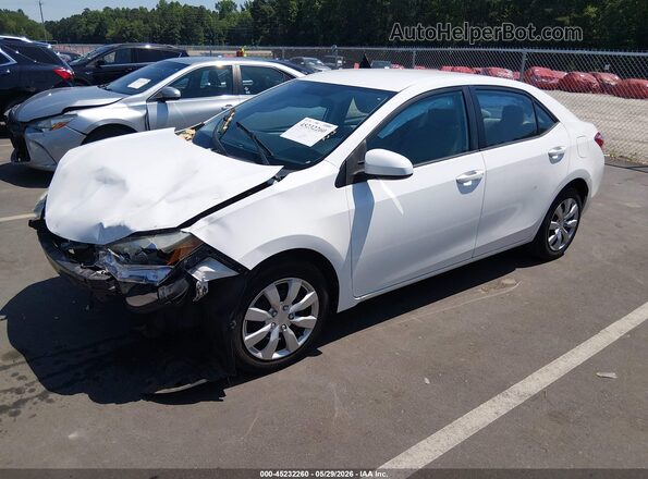 2T1BURHE5GC513875 2016 TOYOTA COROLLA Белый 