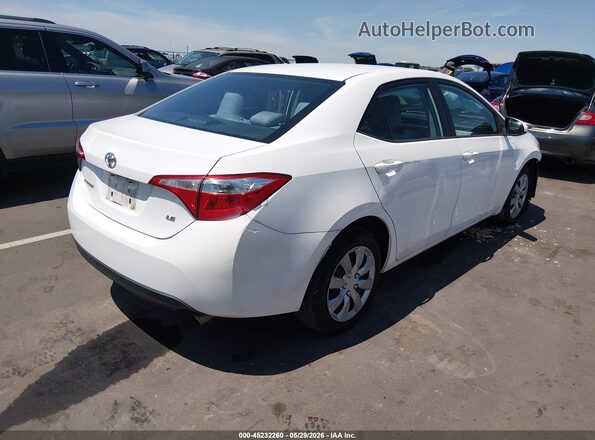 2T1BURHE5GC513875 2016 TOYOTA COROLLA Белый 