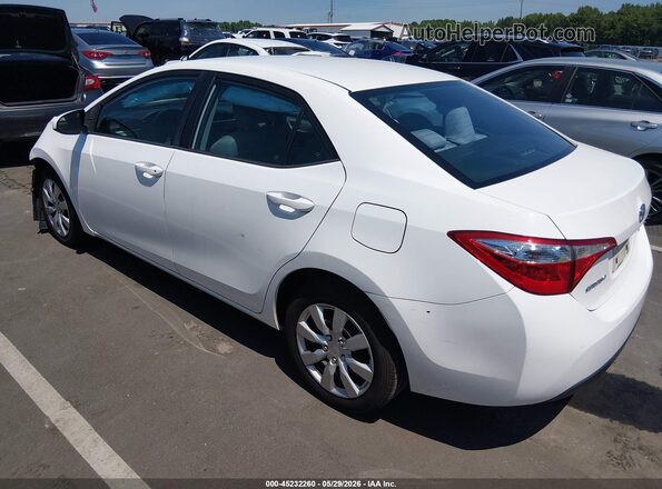 2T1BURHE5GC513875 2016 TOYOTA COROLLA Белый 