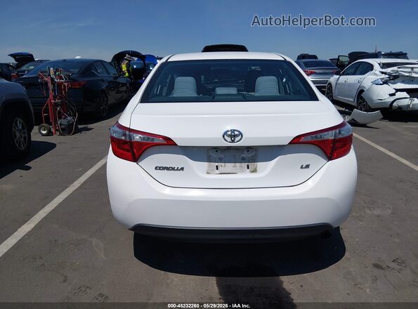 2T1BURHE5GC513875 2016 TOYOTA COROLLA Белый 