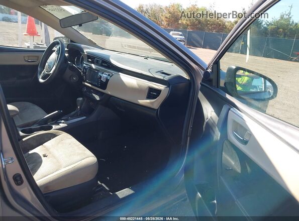 2T1BURHE5GC608372 2016 TOYOTA COROLLA Silver წინა სალონის ხედი