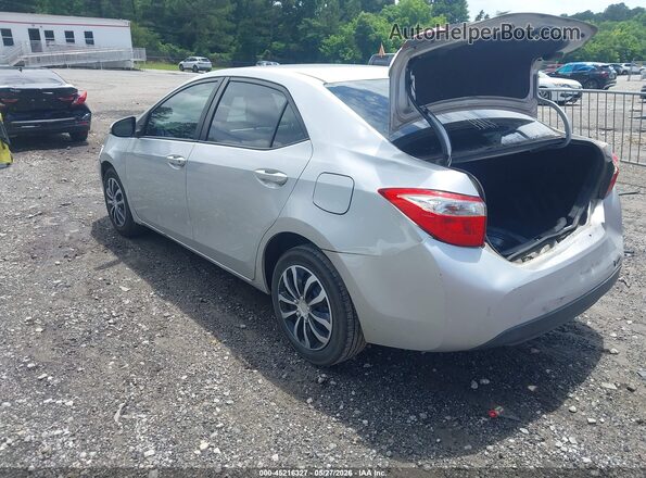 2T1BURHE5GC615953 2016 TOYOTA COROLLA Silver Tył lewy