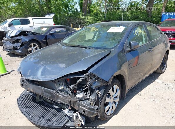 2T1BURHE5GC644644 2016 TOYOTA LL Gray Widok z przodu