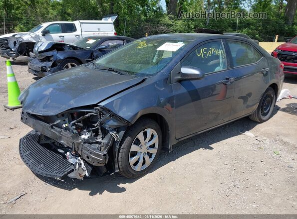 2T1BURHE5GC644644 2016 TOYOTA LL Gray Przód lewy