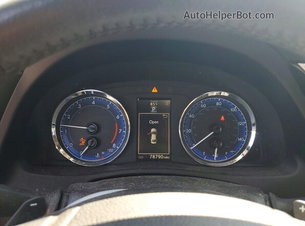 2T1BURHE5HC841508 2017 TOYOTA COROLLA Blue Widok zestawu wskaźników