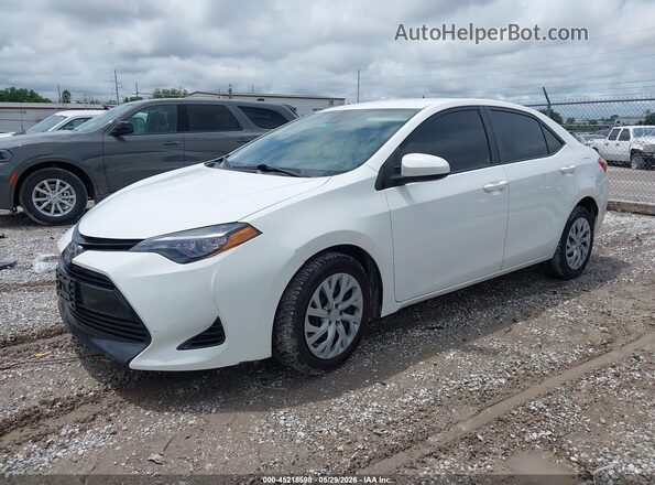 2T1BURHE5HC892894 2017 TOYOTA COROLLA White Առջևի ձախ երեք քառորդ տեսարան