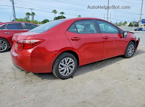 2T1BURHE5KC151409 2019 TOYOTA COROLLA Red 