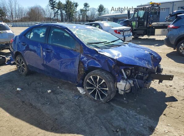 2T1BURHE5KC210877 2019 TOYOTA COROLLA Blue Przód prawy