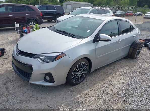2T1BURHE6GC484029 2016 TOYOTA COROLLA Silver Przód lewy