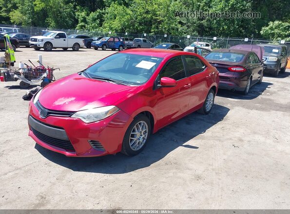 2T1BURHE6GC571672 2016 TOYOTA COROLLA Red 