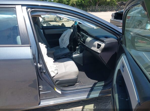 2T1BURHE6GC627092 2016 TOYOTA COROLLA Blue Front interior view