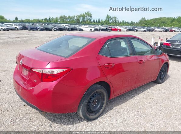 2T1BURHE6KC143352 2019 TOYOTA COROLLA Red 