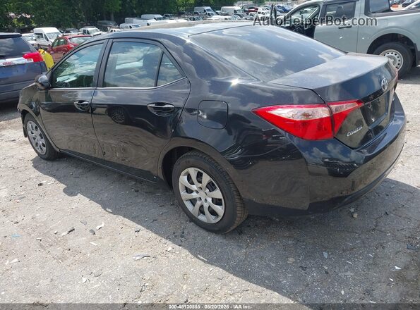 2T1BURHE6KC235853 2019 TOYOTA COROLLA Black უკანა მარცხენა