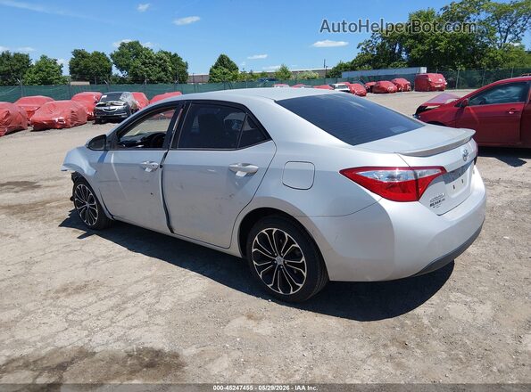 2T1BURHE7GC492401 2016 TOYOTA COROLLA Silver Tył lewy